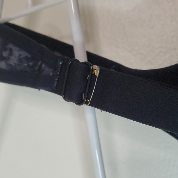 Brooks Maia Mid-Impact Underwire Sports Bra Size 34E Black Grey Marbled - Picture 6 of 11